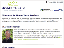 Tablet Screenshot of homecheck.com.au